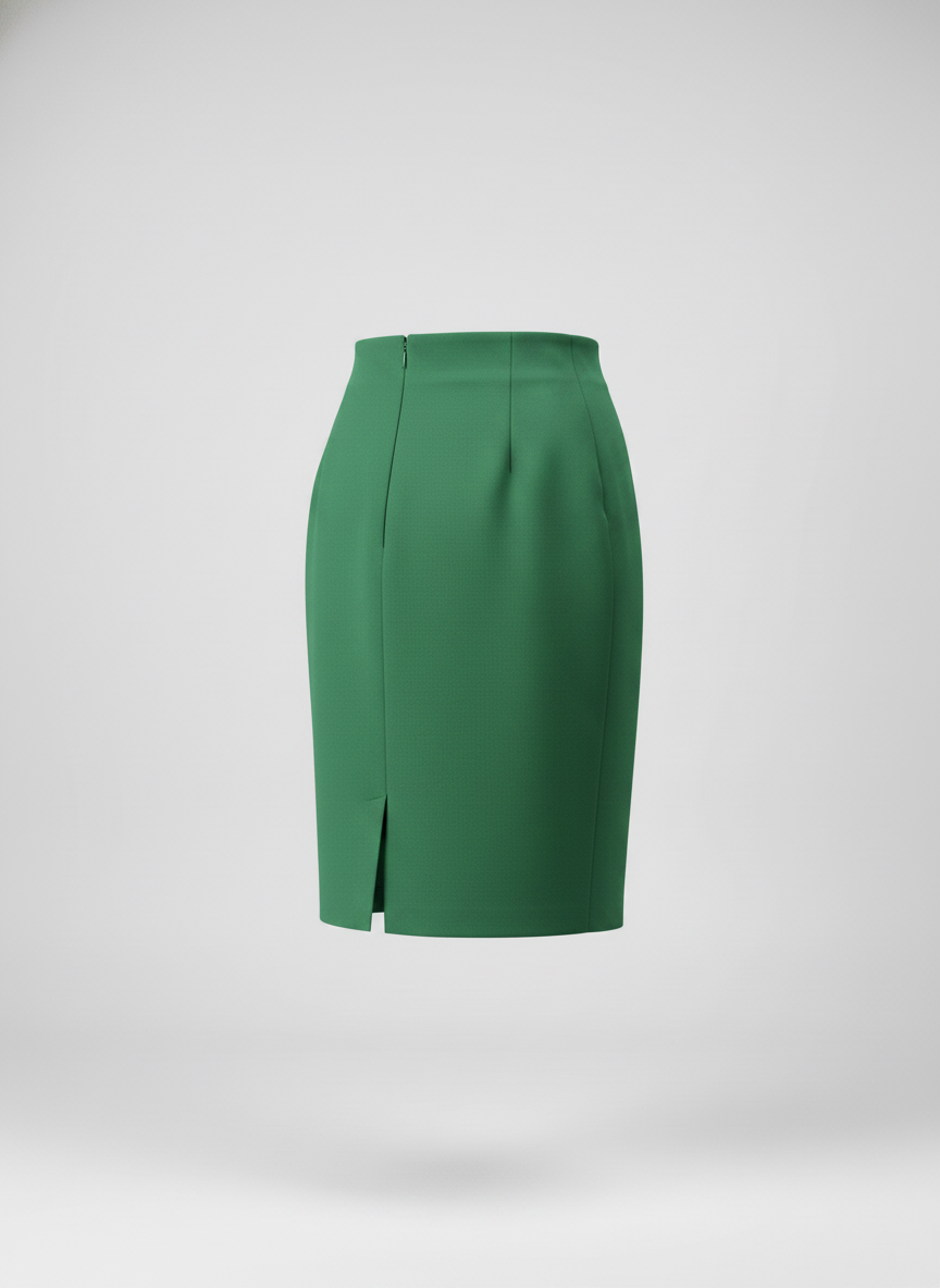 Groene kokerrok voor vrouwen