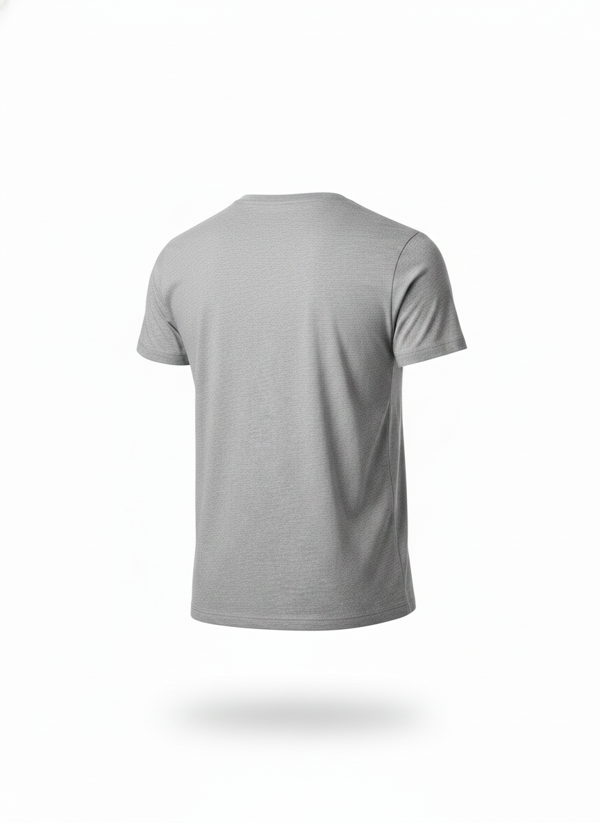 Grijs v-hals t-shirt voor mannen