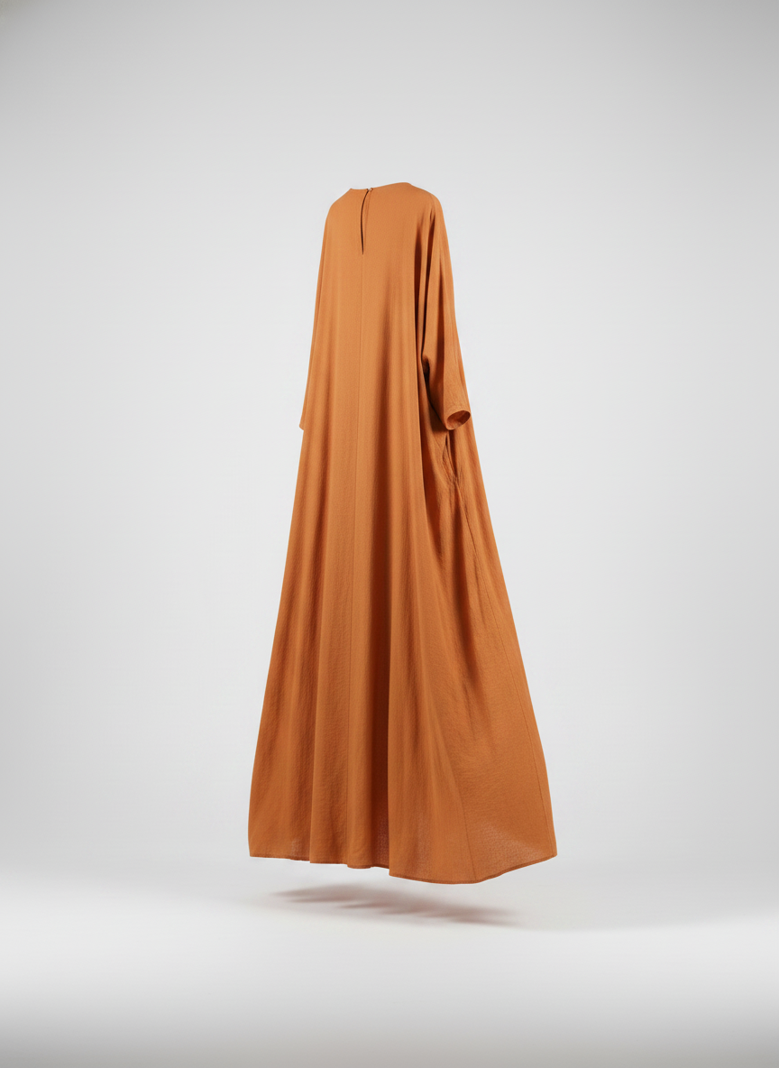 Oranje maxijurk voor vrouwen