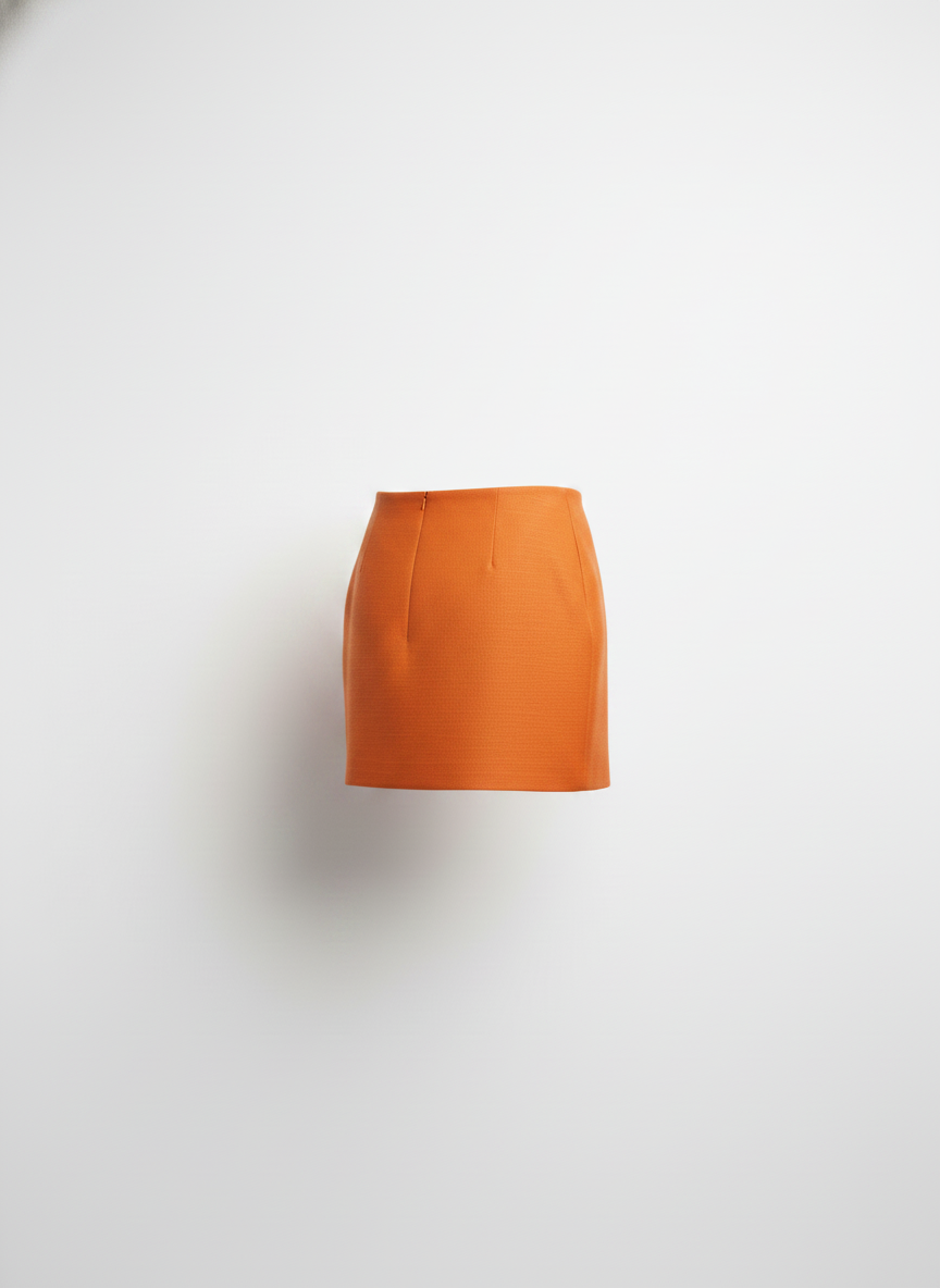 Oranje mini-rok voor vrouwen