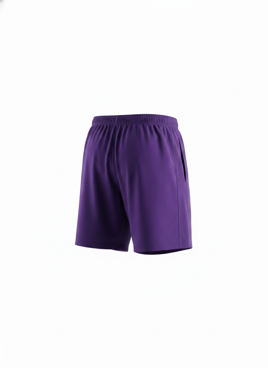 Paarse sport short voor mannen