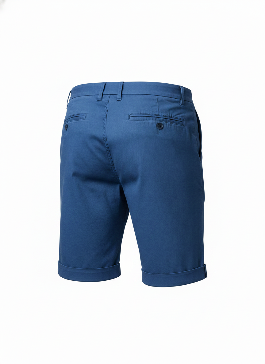 Blauwe chino short voor mannen