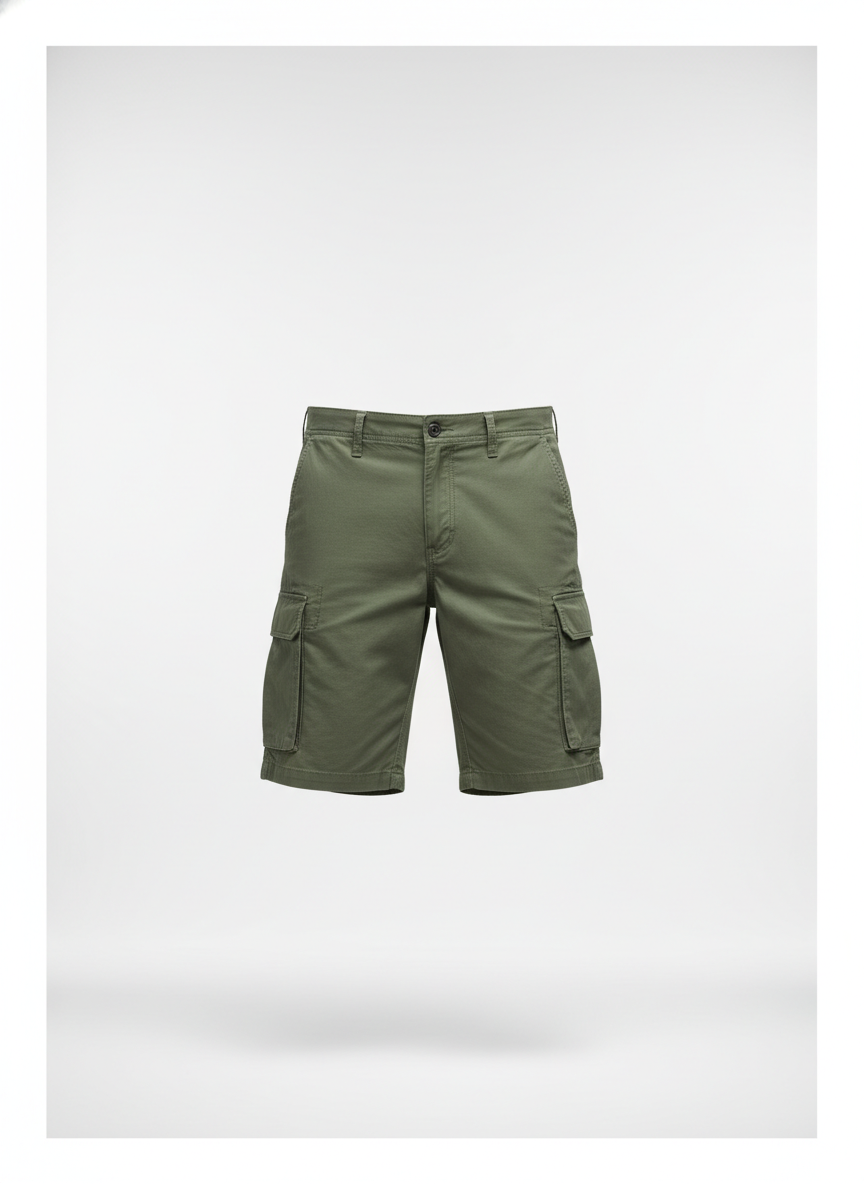 Groene cargo short voor mannen