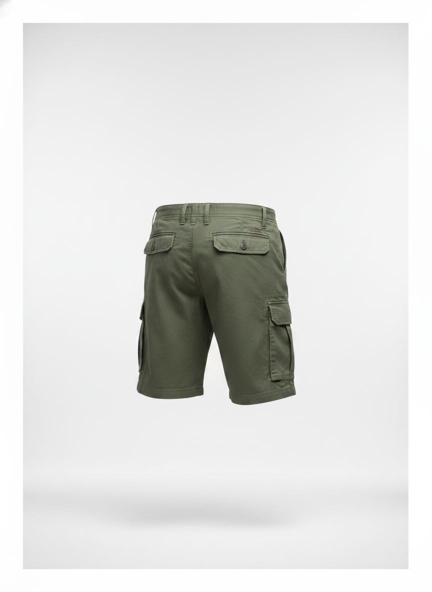 Groene cargo short voor mannen