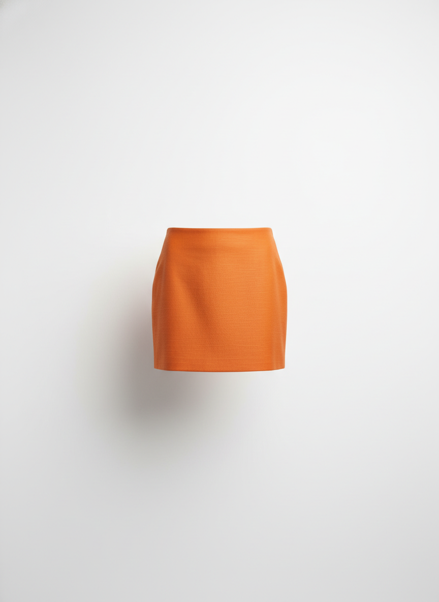 Oranje mini-rok voor vrouwen