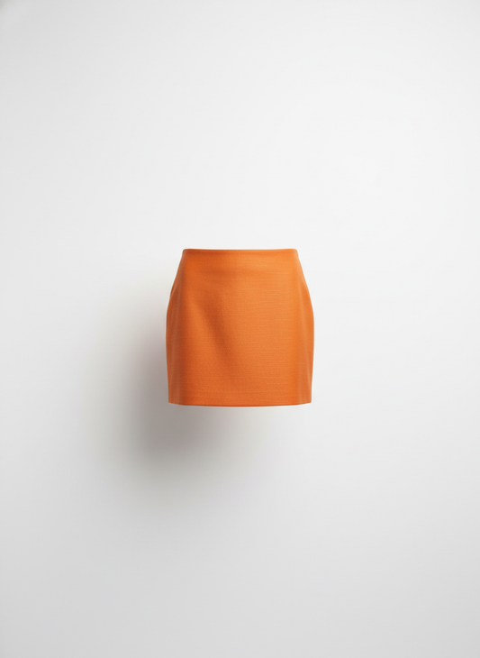 Oranje mini-rok voor vrouwen